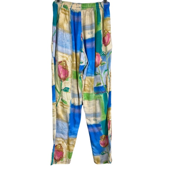 Jams World drawstring floral pants, Size Small - Picture 2 of 6
